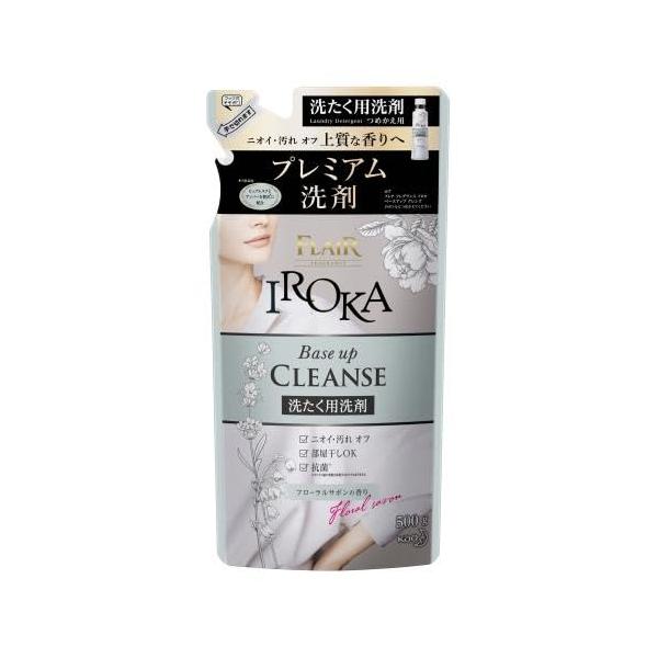 花王 フレア フレグランス イロカ ベースアップクレンズ フローラルサボンの香り つめかえ用 (500g) 詰め替え用 洗濯用洗剤 IROKA