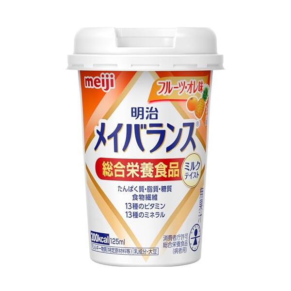 他サイト： メイバランスミニカップ フルーツ・オレ味 125ml×12本 明治の商品画像