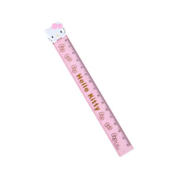サンリオ(SANRIO) サンリオ 定規 15ｃｍ ハローキティ キティちゃん hello kitty 4×0.6×18.3cm キッズ学習文具