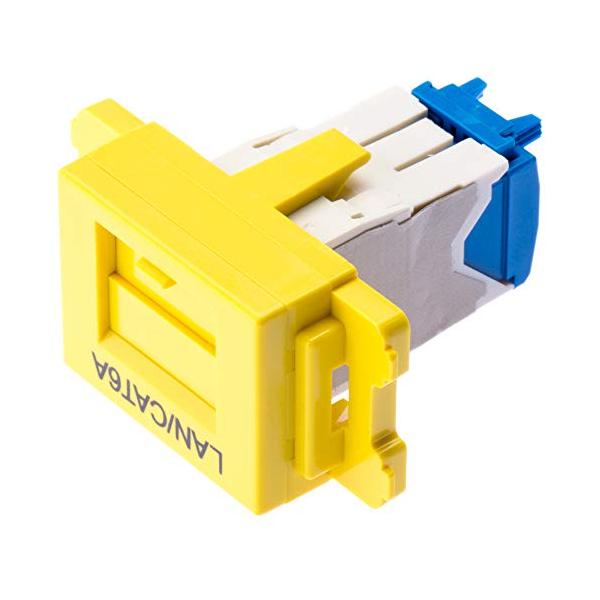 他サイト： パンドウイットコーポレーション Cat6A JISプレート用ジャックキット 黄 JAOSSP6ATGYLの商品画像