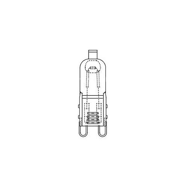 三菱 ミラー無しラインボルトハロゲンランプ 《ハロピン(HALOPIN)》 110V 40W クリアタイプ G9口金 JD110V40W/G9/