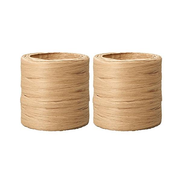 他サイト： アイメディア 紙ひも 紙紐 長さ50m 2個入 痛くなりにくい リサイクル 荷造り 梱包 ひも 古紙100% 手が痛くなりにくい平らな紙ひもの商品画像