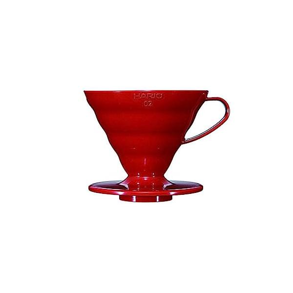 HARIO(ハリオ) V60 透過ドリッパー 02 レッド 1~4杯用 コーヒー ハンドドリップ 日本製 VDR-02-R