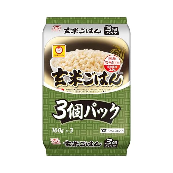 他サイト： マルちゃん 玄米ごはん3食パック 480g×8個 ( 計24個 / 国産 ) 玄米パック ( 国産 玄米100% ) レンジで簡単調理 ( パッの商品画像