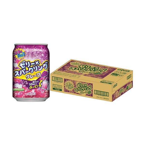 他サイト： ダイドードリンコ ぷるっシュ ゼリー×スパークリング 味わいグレープ 280g ×24本の商品画像