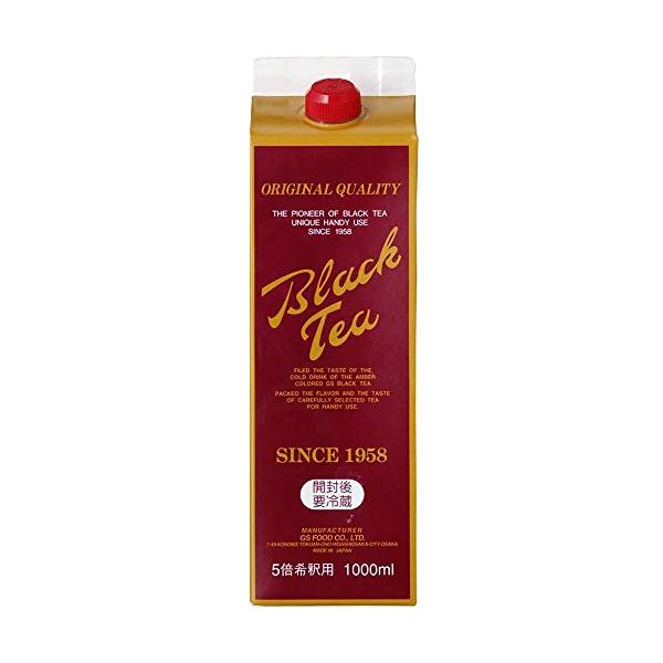 GSブラックティー 加糖タイプ 徳用パック (5倍希釈用) 1000ml