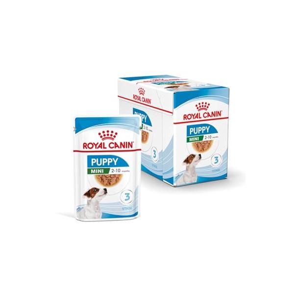 他サイト： ロイヤルカナン ミニ パピー ウェット（小型犬専用ウェットフード 子犬用）85g×12個入りボール販売の商品画像