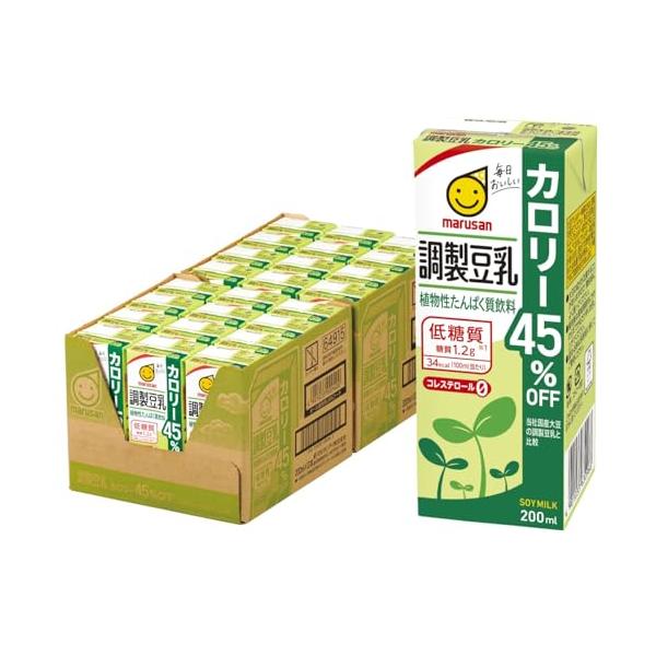 他サイト： マルサン 調製豆乳 カロリー45%オフ 200ml×24本の商品画像