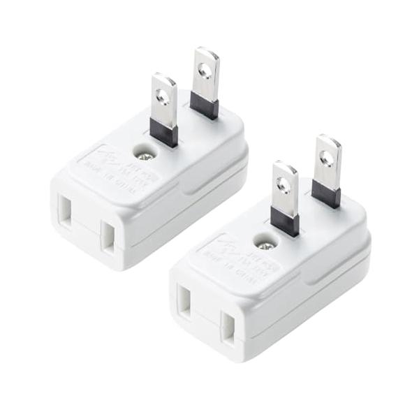 よこ型ホワイト/-/TAP-B55・パッケージ個数:1・コンセントの配線がスッキリまとまります。・電源タップにACアダプタを接続する際に、差込口を塞ぐことなく、スッキリ配線できます。・定格容量：15A・125V（1500Wまで）・プラグ仕様...