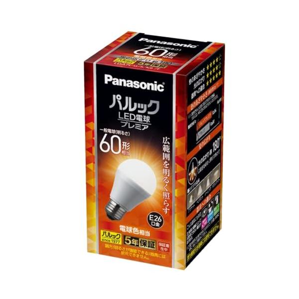 パナソニック LED電球 プレミア E26口金 電球60形相当 電球色相当(7.0W) 一般電球広配光タイプ 密閉器具対応 LDA7LGSK6F