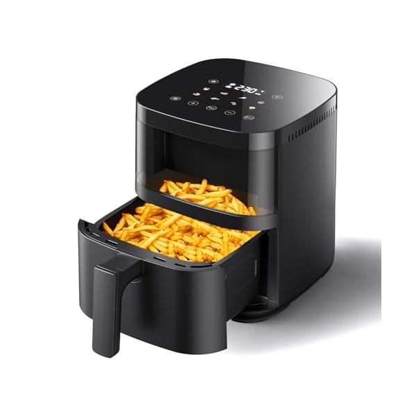 ノンフライヤー 4.5L可視窓 大容量 省エネ エアフライヤー オイルカット Amazon.co.jp: ノンフライヤー 可視窓 air fryer 4.5L大容量 1-6