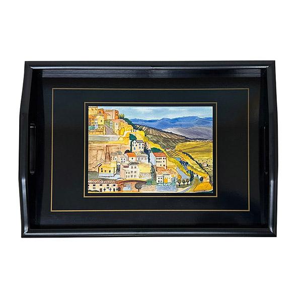 SALE50％OFF】トレイ PT4-4 黒 南フランス トレー お盆 アンティーク調