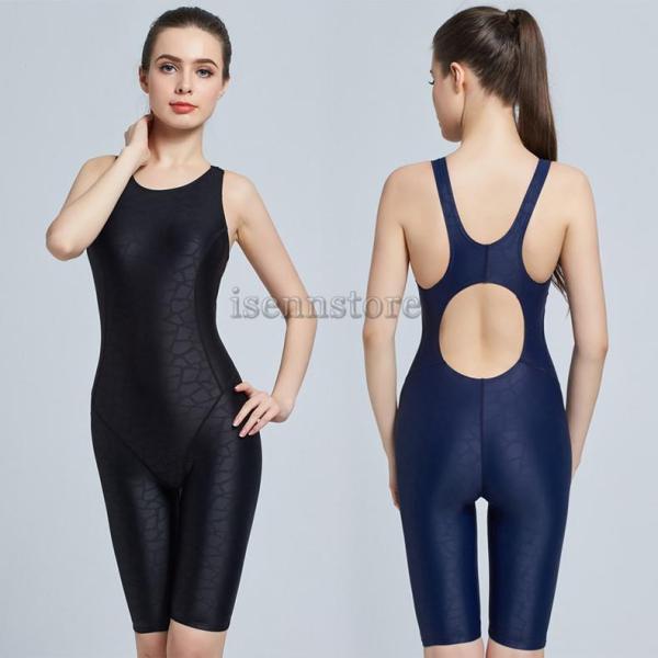 競泳水着 レディース 水着 練習用 女性 フィットネス水着 スイムウェア 競泳用 オールインワン 水泳 体型カバー スポーツ水着 スイミング 無地