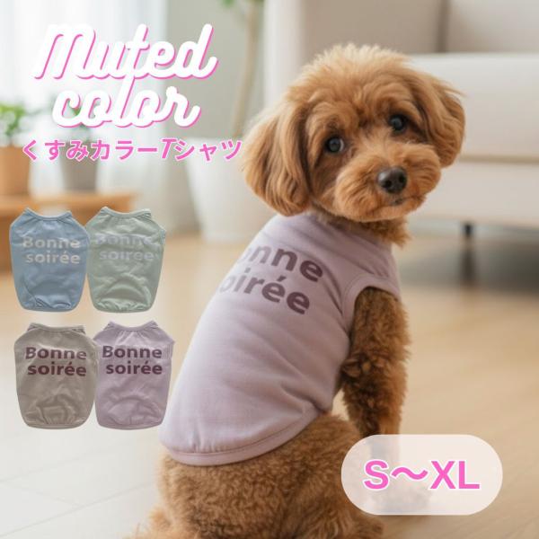 くすみカラーで可愛さ満点◎Tシャツ地ですのでオールシーズンOKです！伸縮性があり着やすさも抜群♪ワンちゃん、ネコちゃんもノンストレス。シンプルでお散歩やお家でのくつろぎタイムにぴったり色違いでそろえるのもおすすめです。スタッフ一押し◎※モニ...