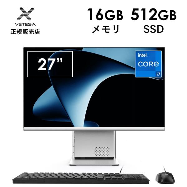 商品説明メーカー：VETESA型番：A27-i74OS：Windows11 64 ビットプロセッサ：Intel Corei7第4世代Office：Microsoft Officeメモリ（RAM）：16GBHDD/SSD SSD：512GB光...