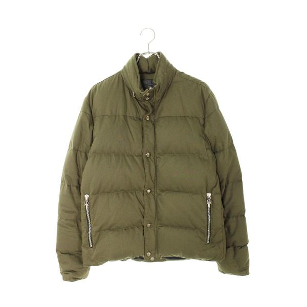 クロムハーツ サイズ:L  STIFF FBRC クロスボールボタンダウンジャケット 中古 OK15 CHROME HEARTS（クロムハーツ） ダウンジャケット サイズ:L STIFF FBRC
