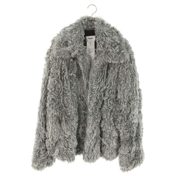 ダブレット サイズ:L  25AW15BL228 SINISTER MOUTH FAUX FUR JACKET マウスフェイクファーコート 中古 BS99 doublet（ダブレット） サイズ:L 25AW15BL228 SINISTER MOUTH FAUX FUR