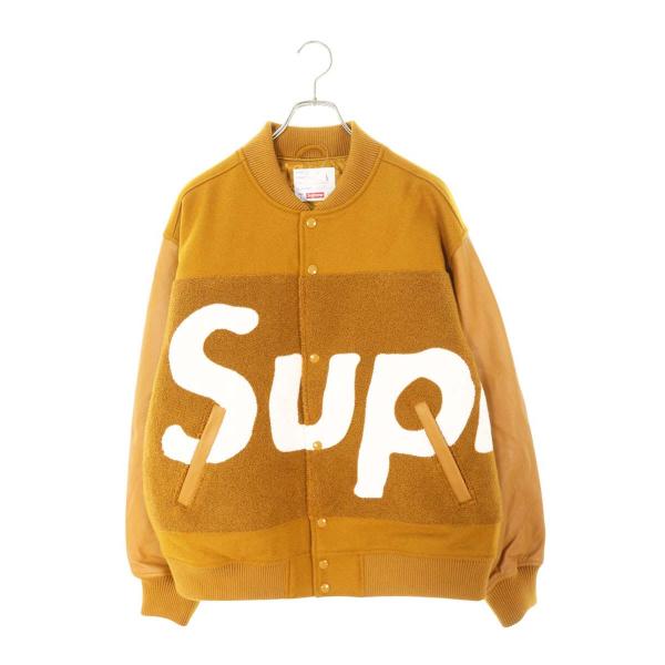 シュプリーム サイズ:L  24SS  Big Logo Chenille Varsity Jacket ビッグロゴシェニールヴァーシティブルゾン 中古 OM10 Supreme（シュプリーム） サイズ:L 24SS Big Logo Chenille Varsity