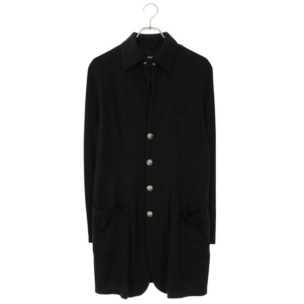 クロムハーツ サイズ:S クロスボールボタンカシミアコート 中古 SJ02 CHROME HEARTS（クロムハーツ） コート サイズ:S クロスボールボタン