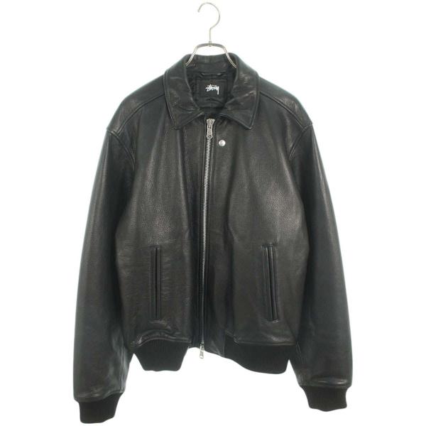 STUSSY ステューシー サイズ:XL 24AW LEATHER FLIGHT JACKET STUSSY ステューシー サイズ:XL 24AW LEATHER FLIGHT JACKET