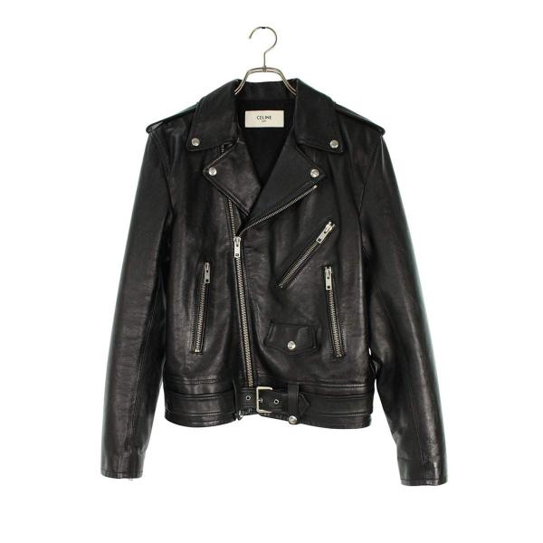 CELINE（セリーヌ） レザージャケット サイズ:48 クラシックバイカー
