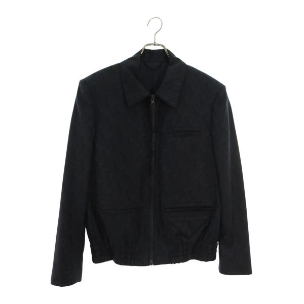 ルイヴィトン  24AW  RM242MF DLI HRFB1E ロゴ総柄テーラードウールブルゾン メンズ 48 LOUIS VUITTON（ルイ・ヴィトン） サイズ:48 24AW RM242MF DLI HRFB1E