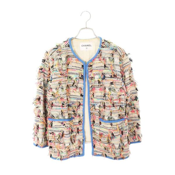 CHANEL シャネル サイズ:44 P56520V42296 ノーカラーツイード CHANEL シャネル サイズ:44 P56520V42296 ノーカラーツイード