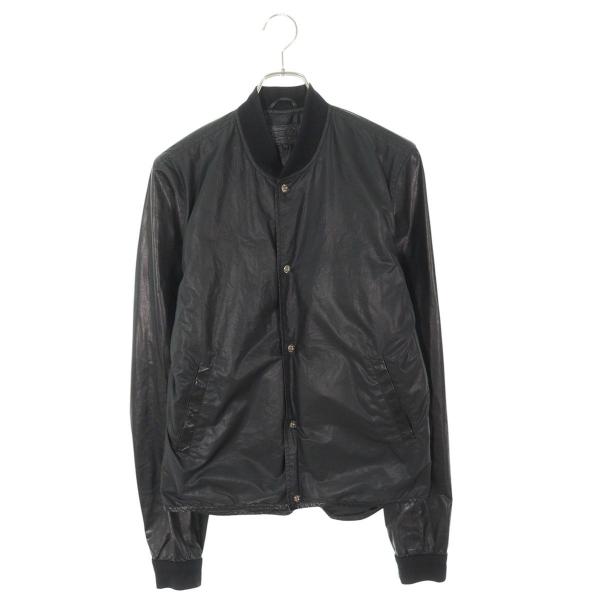 クロムハーツ サイズ:S レザー切替リネンブルゾン 中古 SJ02 CHROME HEARTS（クロムハーツ） ブルゾン サイズ:S レザー切替リネン