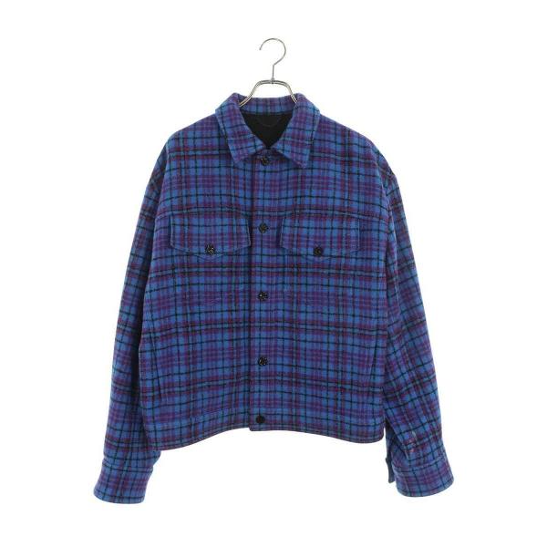 ルイヴィトン サイズ:48  19AW  RM192M ORR HHS10W チェックウールブルゾン 中古 SB01 LOUIS VUITTON（ルイ・ヴィトン） ブルゾン サイズ:48 19AW RM192M ORR