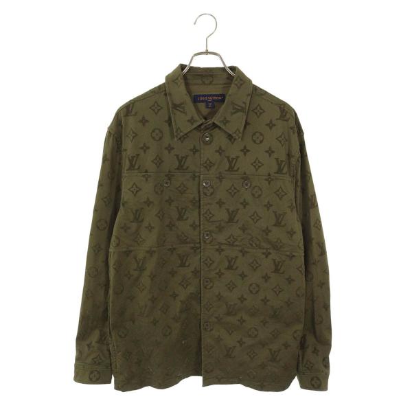 ルイヴィトン サイズ:XL  23AW  RM232Q 26 HPB45W モノグラムコットンオーバーシャツブルゾン 中古 SS13 LOUIS VUITTON（ルイ・ヴィトン） ブルゾン サイズ:XL 23AW RM232Q 26