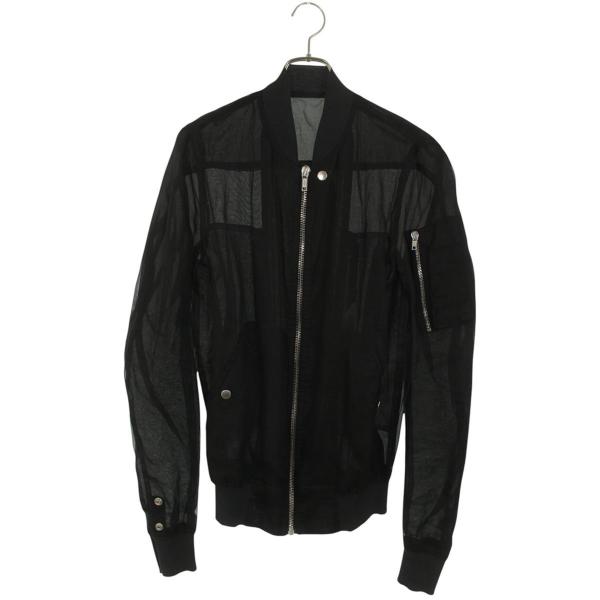 リックオウエンス サイズ:46  18SS  RR18S5791-Z FLIGHT BOMBER シースルーフライトボンバージャケットブルゾン 中古 OM10 Rick Owens（リック・オウエンス） サイズ:46 18SS RR18S5791-Z FLIGHT