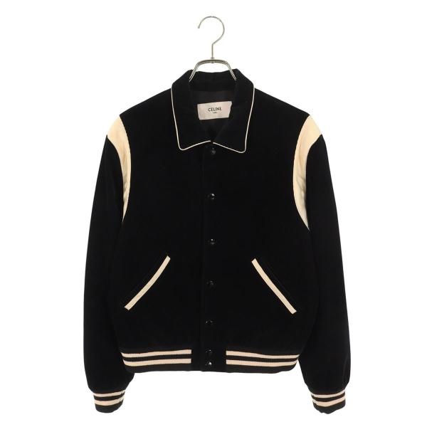 セリーヌ サイズ:50  2V191824D テディ ショルダー切替コーディロイスタジャンブルゾン 中古 OM10 CELINE（セリーヌ） サイズ:50 2V191824D テディ ショルダー切替