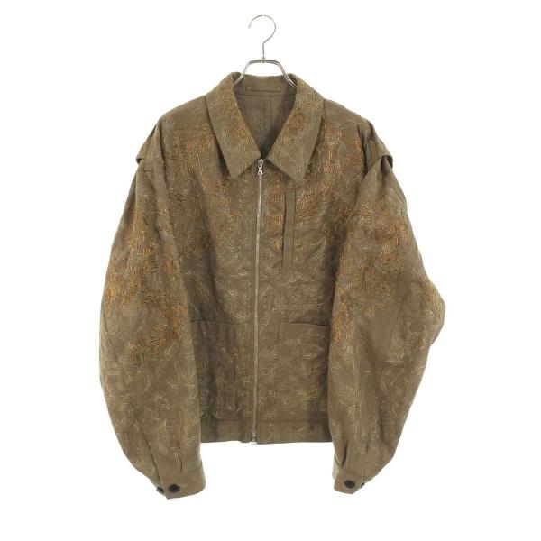 ドリスヴァンノッテン サイズ:XL エンブロイダリージップアップブルゾン 中古 SB01 DRIES VAN NOTEN（ドリス ヴァン ノッテン） サイズ:XL エンブロイ