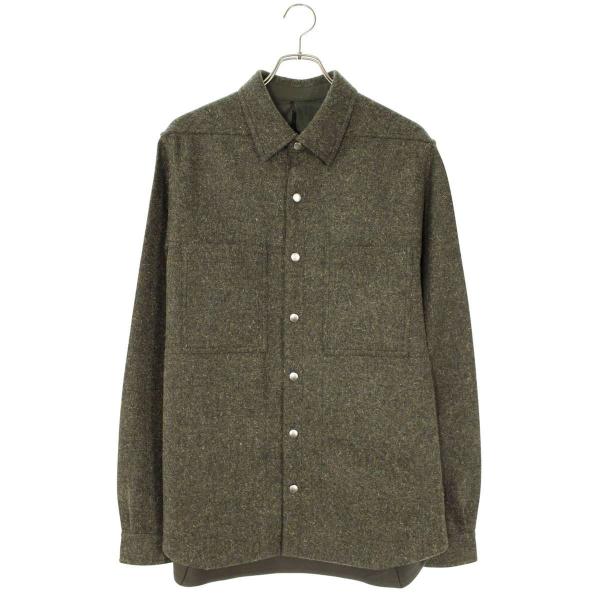 リックオウエンス サイズ:48  25AW  RU02E1744-WRU アウターシャツブルゾン 中古 SB01 Rick Owens（リック・オウエンス） サイズ:48 25AW RU02E1744-WRU