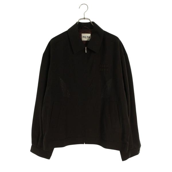 miu miu（ミュウミュウ） サイズ:42 ML1041 ロゴモヘアジップアップ