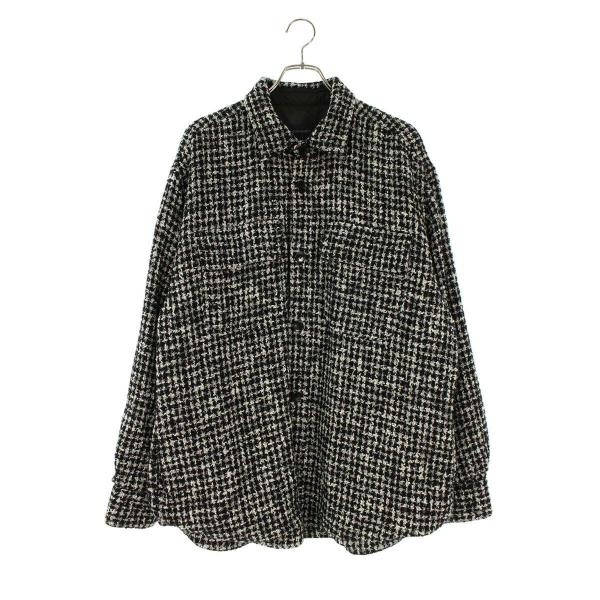 ソフネット  MOULIN WOOL OVERSIZED SHIRT JACKET SOPH-232013 千鳥格子デザインツイードシャツブルゾン メンズ M SOPHNET.（ソフネット） サイズ:M MOULIN WOOL OVERSIZED SHIRT JACKET