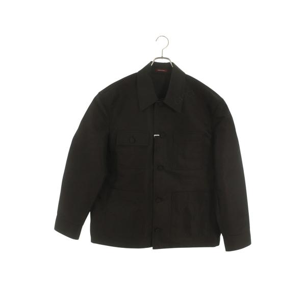 グッチ  24AW  793549 Z8BU3 ロゴプリントコットンシャツジャケットブルゾン メンズ 50 rinkan_10210-260113-0007