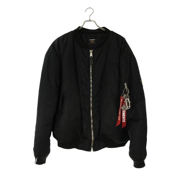 ヴェトモン ×アルファ ALPHAINDUSTRIES  MAH19JA204 リバーシブルフライトジャケットブルゾン メンズ XS VETEMENTS（ヴェトモン） ブルゾン アルファ サイズ:XS MAH19JA204