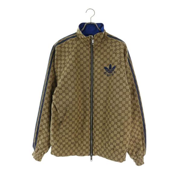 GUCCI/グッチ/Wゴールドジッパー/ストレッチブルゾン/イタリア製/トップス GUCCI（グッチ） アディダス サイズ:50 723883 ZAKX1 ダブルネーム総柄