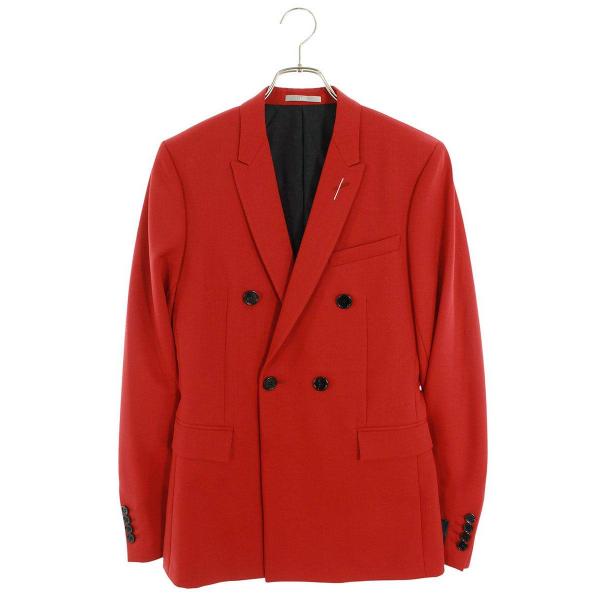 Dior テーラードジャケット M 赤 美品Christian Diorテーラードジャケット♡11号ロング丈 80s希少