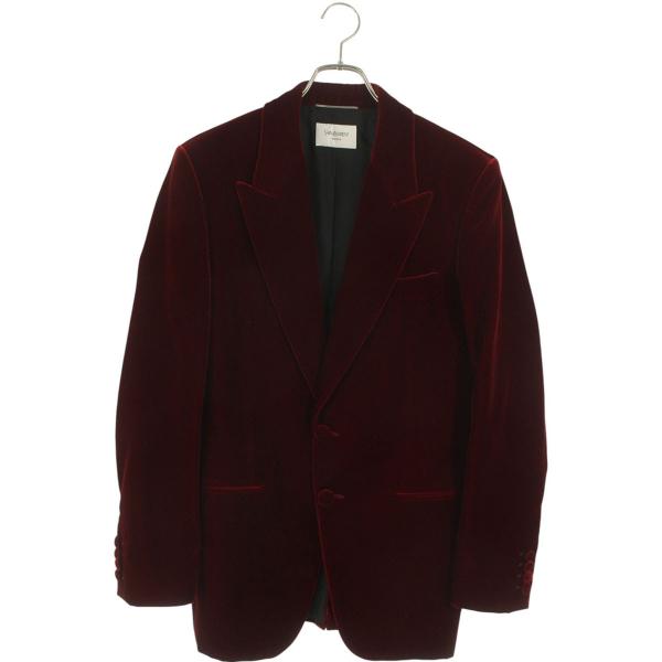 サンローランパリ サイズ:44  817991 Y525R ベルベットテーラードジャケット 中古 SB01 SAINT LAURENT サンローランパリ サイズ:44 817991 Y525R ベルベット