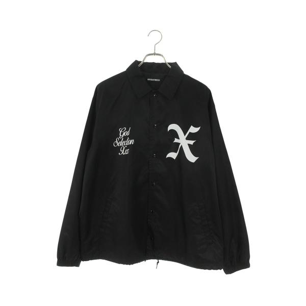 ゴッドセレクショントリプルエックス サイズ:L ロゴプリントコーチジャケット 中古 BS99 GOD SELECTION XXX ゴッドセレクショントリプルエックス サイズ:L ロゴ