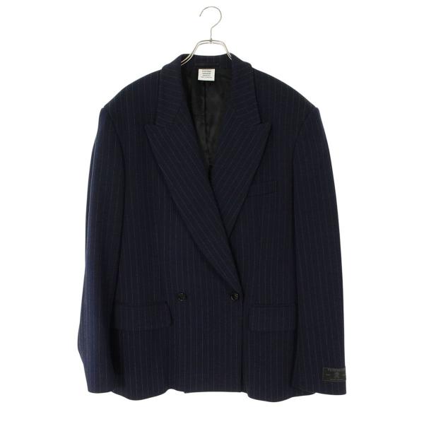 ヴェトモン  20AW  WAH21JA927 ダブルブレストジャージテーラードジャケット メンズ XS VETEMENTS（ヴェトモン） ジャケット サイズ:XS 20AW WAH21JA927