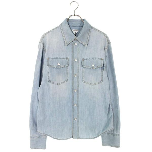 ボッテガヴェネタ サイズ:46  771885 V3N60 ウォッシュドウエスタンデニム長袖シャツ 新古品 SB01 BOTTEGA VENETA（ボッテガ・ヴェネタ） サイズ:46 771885 V3N60