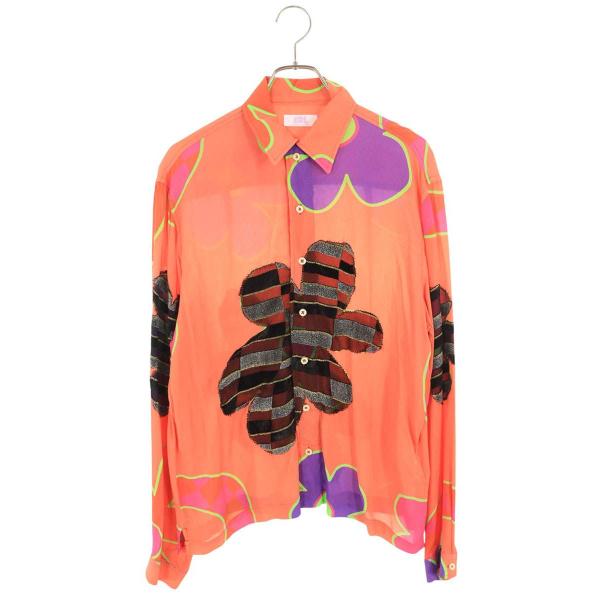 イーアールエル サイズ:S  ERL04-B005-B006 フローラルプリント長袖シャツ 中古 BS99 ERL（イーアールエル） サイズ:S ERL04-B005-B006 フローラルプリント