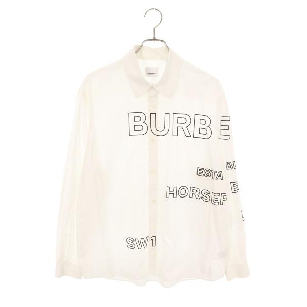 バーバリー サイズ:M  8036768 ホースフェリーコットン長袖シャツ 中古 BS99 BURBERRY（バーバリー） サイズ:M 8036768 ホースフェリーコットン長袖