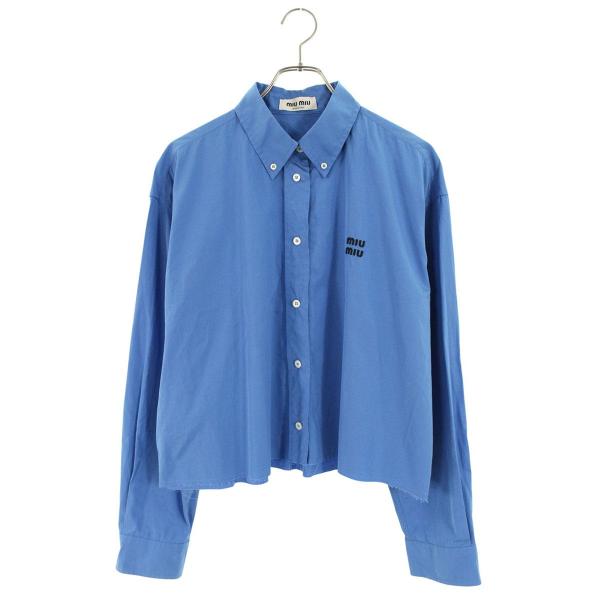 miu miu（ミュウミュウ） サイズ:44 MK1659 ロゴ刺繍ポプリン長袖