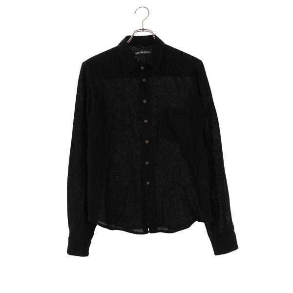 クロムハーツ サイズ:SM フローラルボタンウール長袖シャツ 中古 GZ11 CHROME HEARTS（クロムハーツ） 長袖シャツ サイズ:SM フローラル