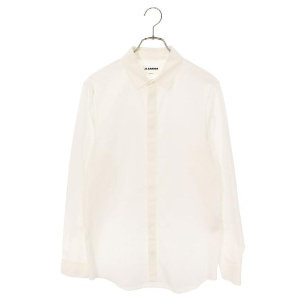 ジルサンダー サイズ:39  J24DL0001 7days shirt MONDAY 裾ロゴ 比翼長袖シャツ 中古 BS99 JIL SANDER（ジルサンダー） サイズ:39 J24DL0001 7days shirt MONDAY