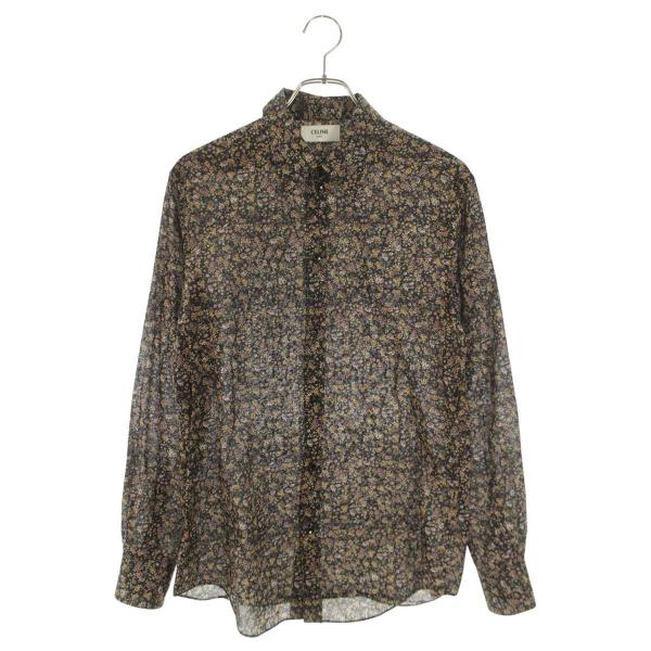 CELINE（セリーヌ） 長袖シャツ サイズ:38 2C239056I フラワー総柄長袖